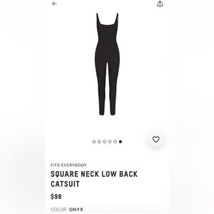 FITS EVERYBODY
SQUARE NECK LOW BACK
CATSUIT